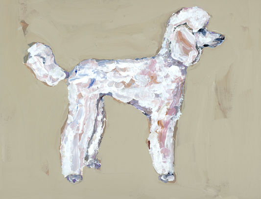 "Poodle White" on paper