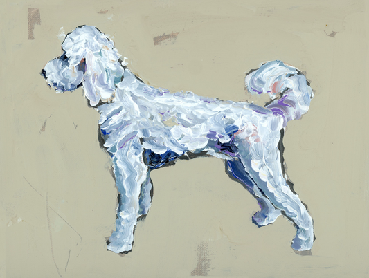 "White Goldendoodle" on paper