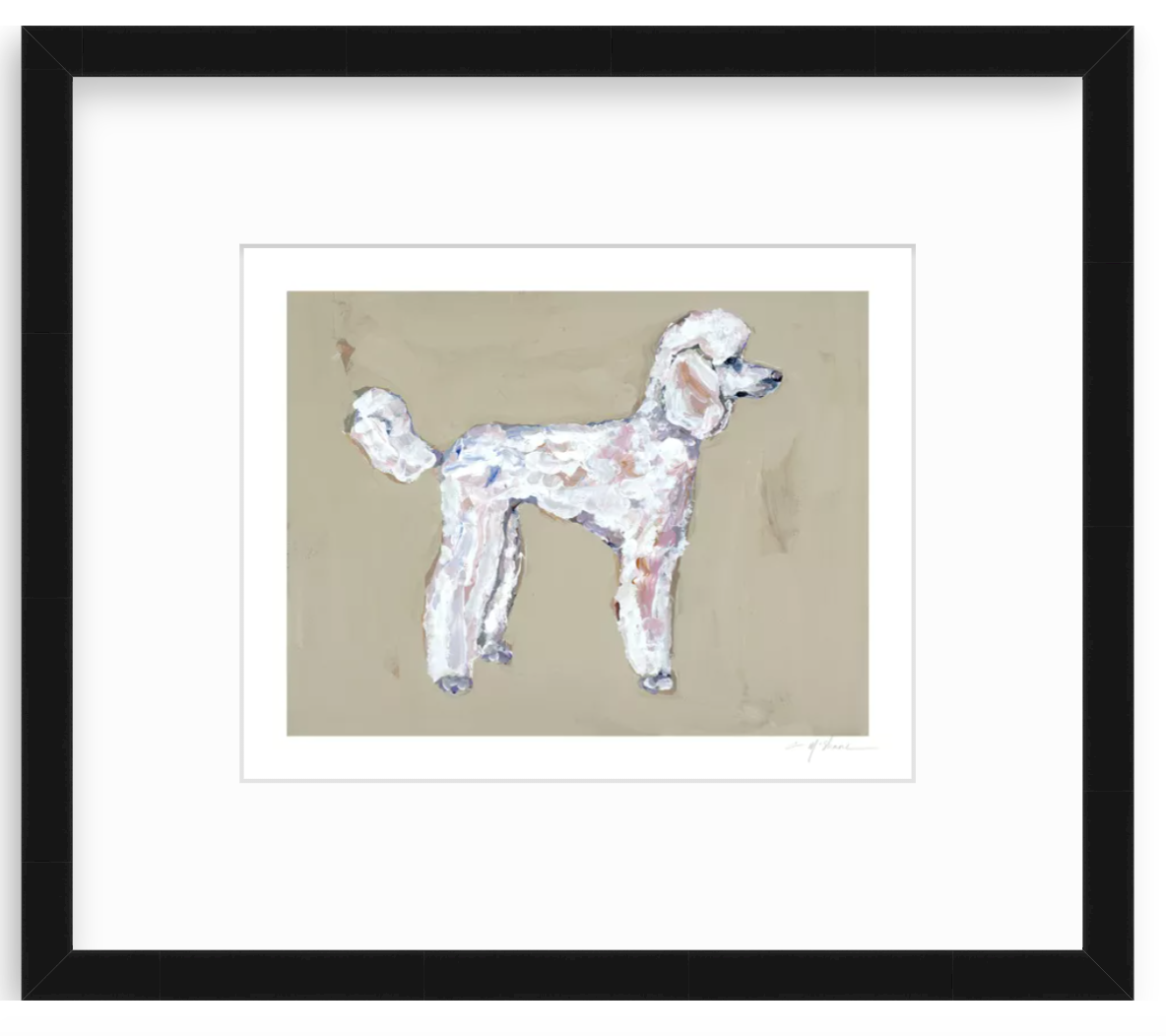 "Poodle White" on paper