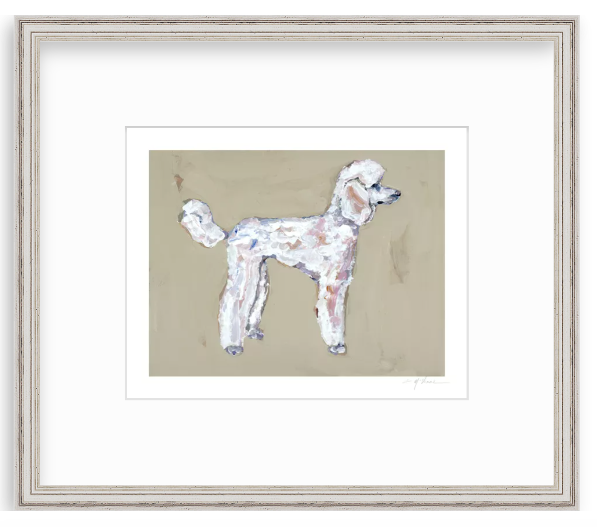 "Poodle White" on paper