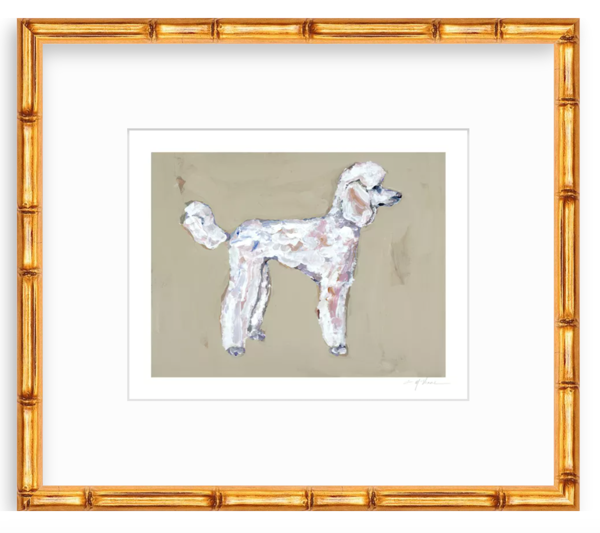 "Poodle White" on paper