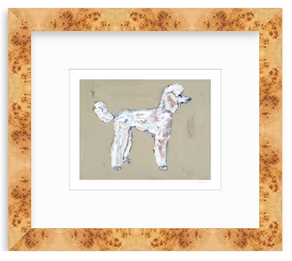 "Poodle White" on paper