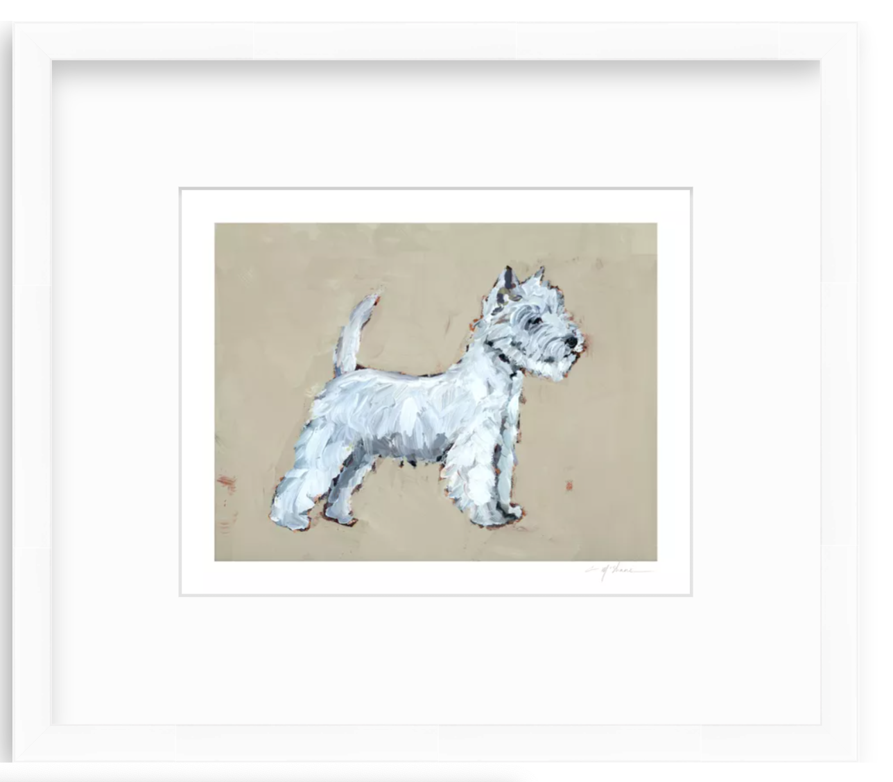 "Westie" on paper