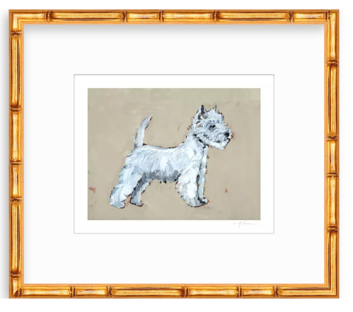 "Westie" on paper
