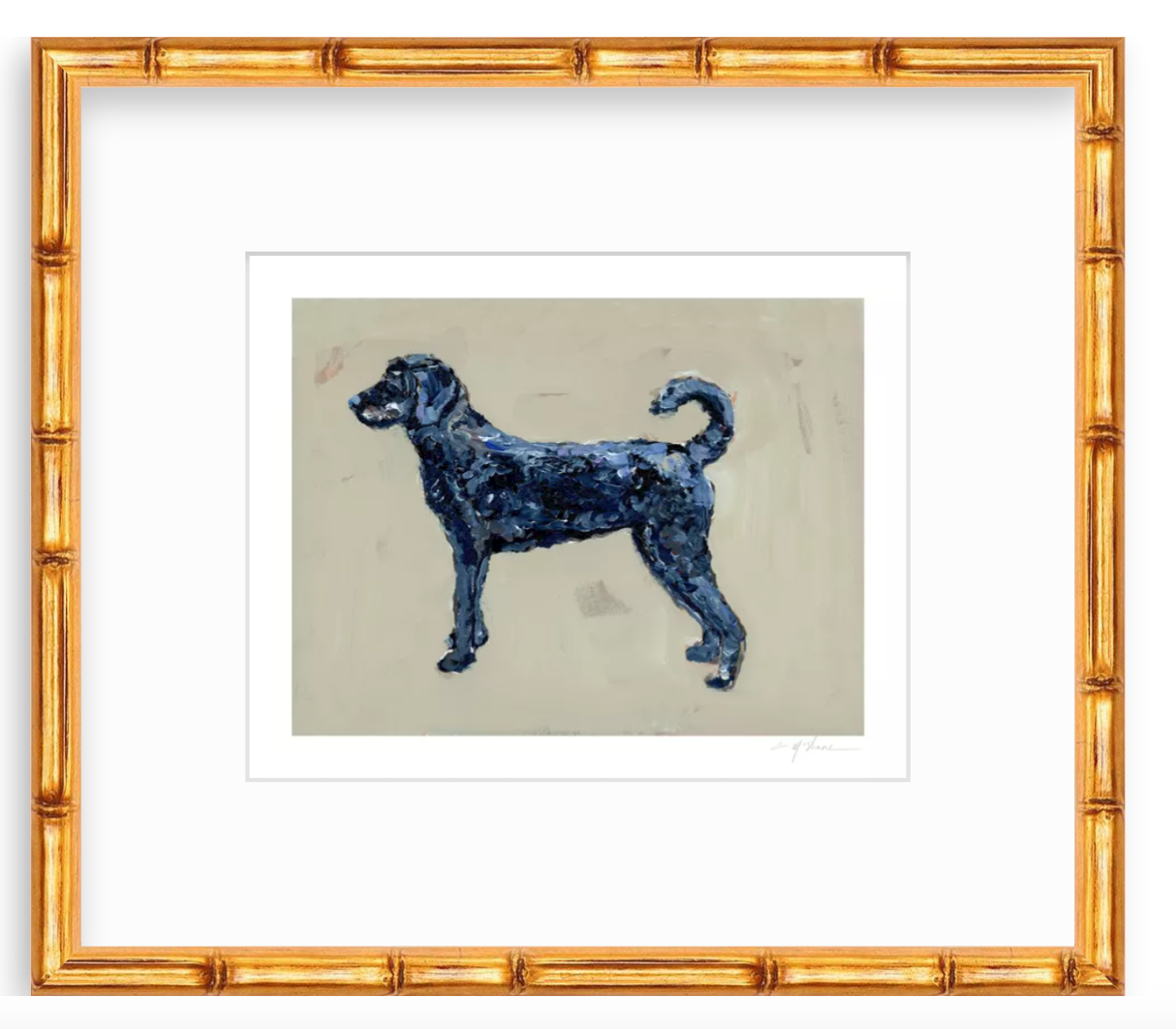 "Black Labradoodle" on paper