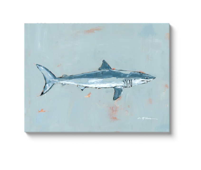 Shark on canvas