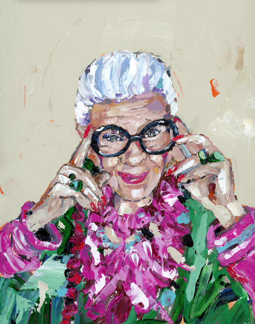 "Iris Apfel" on paper