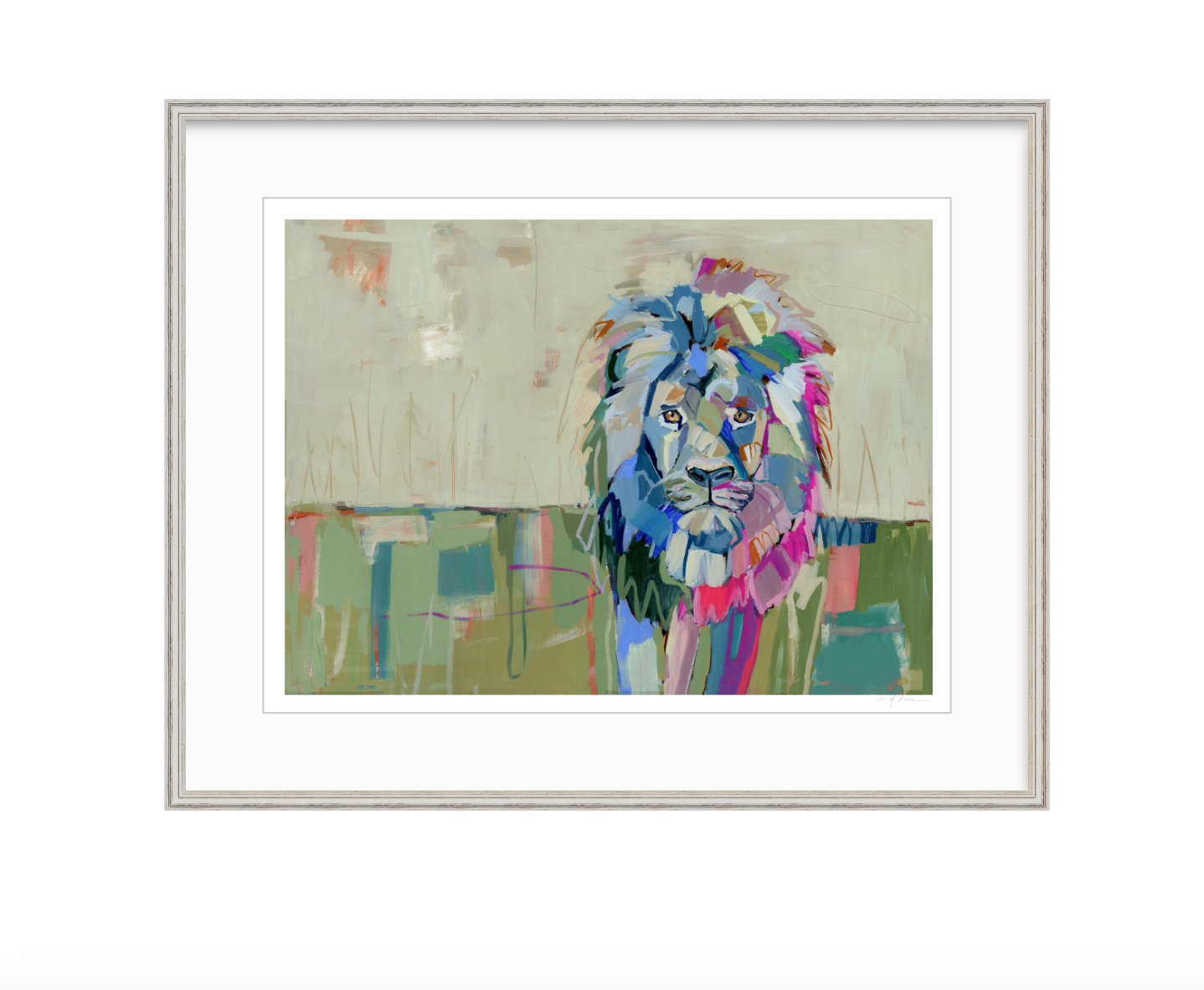 "The Noble Lion" on paper