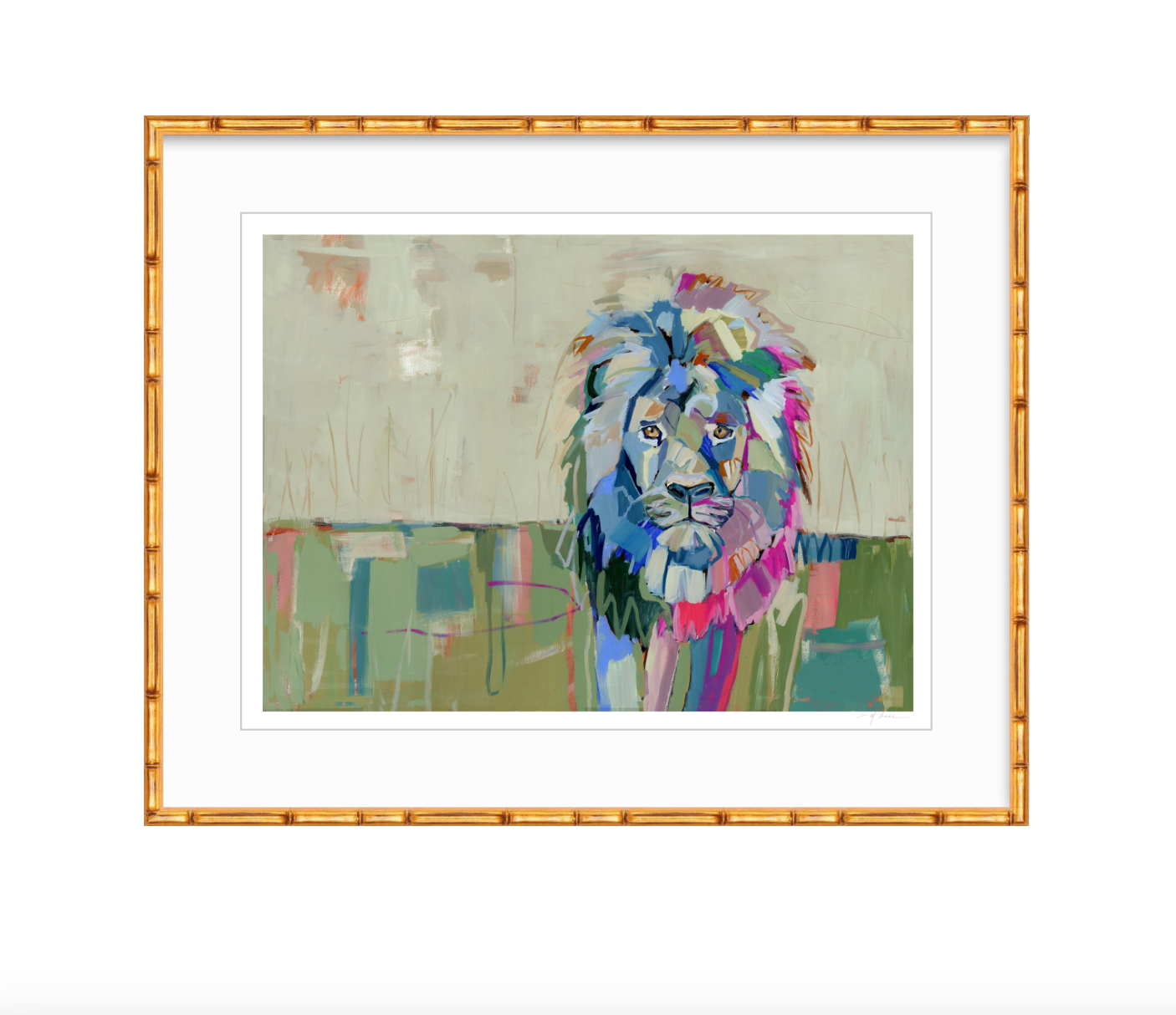 "The Noble Lion" on paper