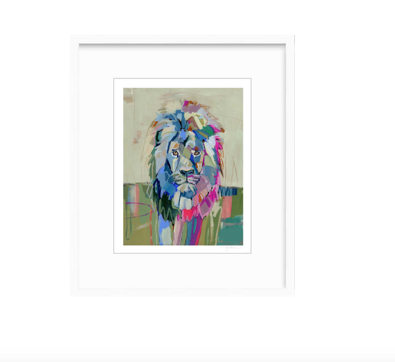 "The Noble Lion" on paper