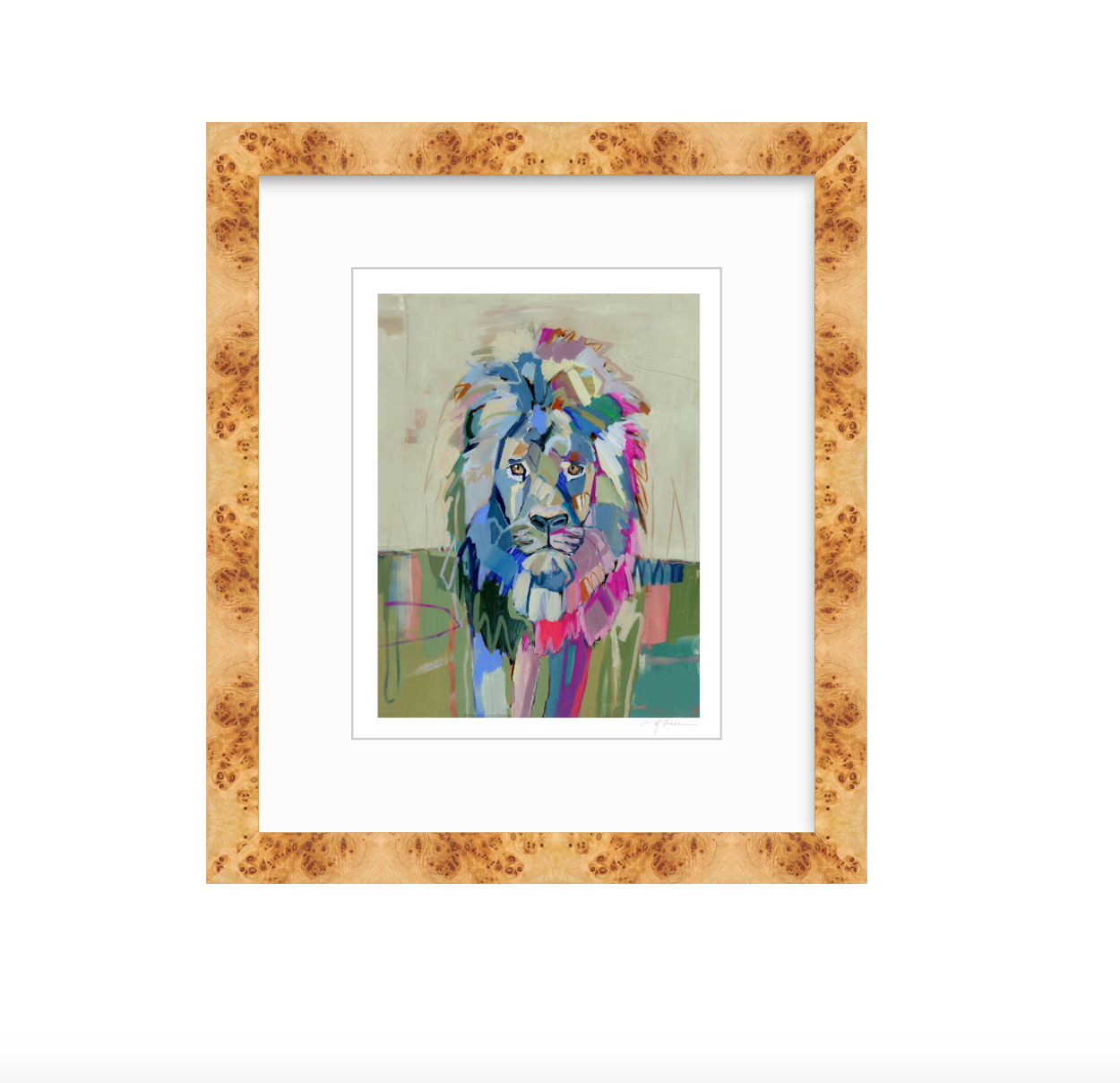 "The Noble Lion" on paper