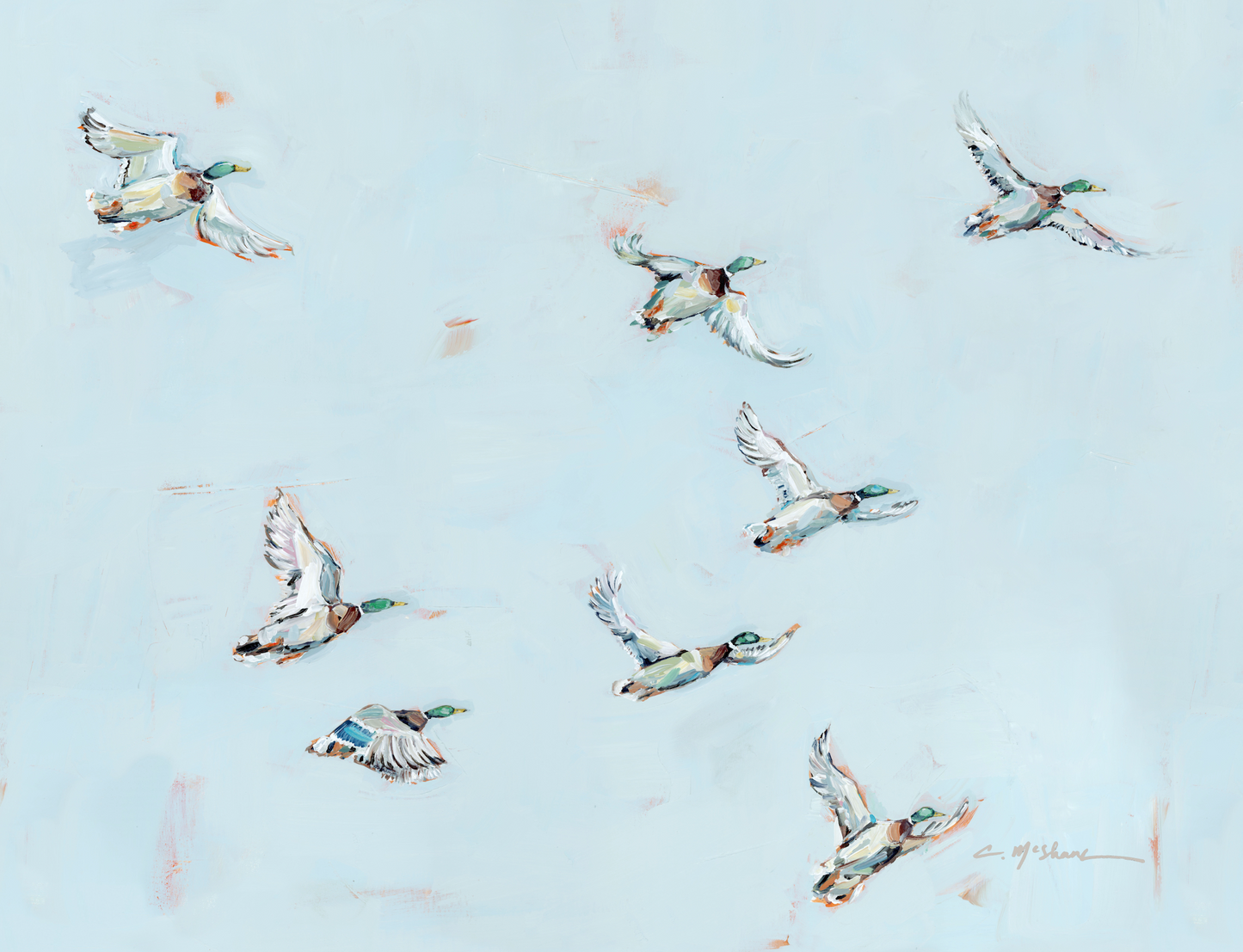 "Free Flying" on canvas