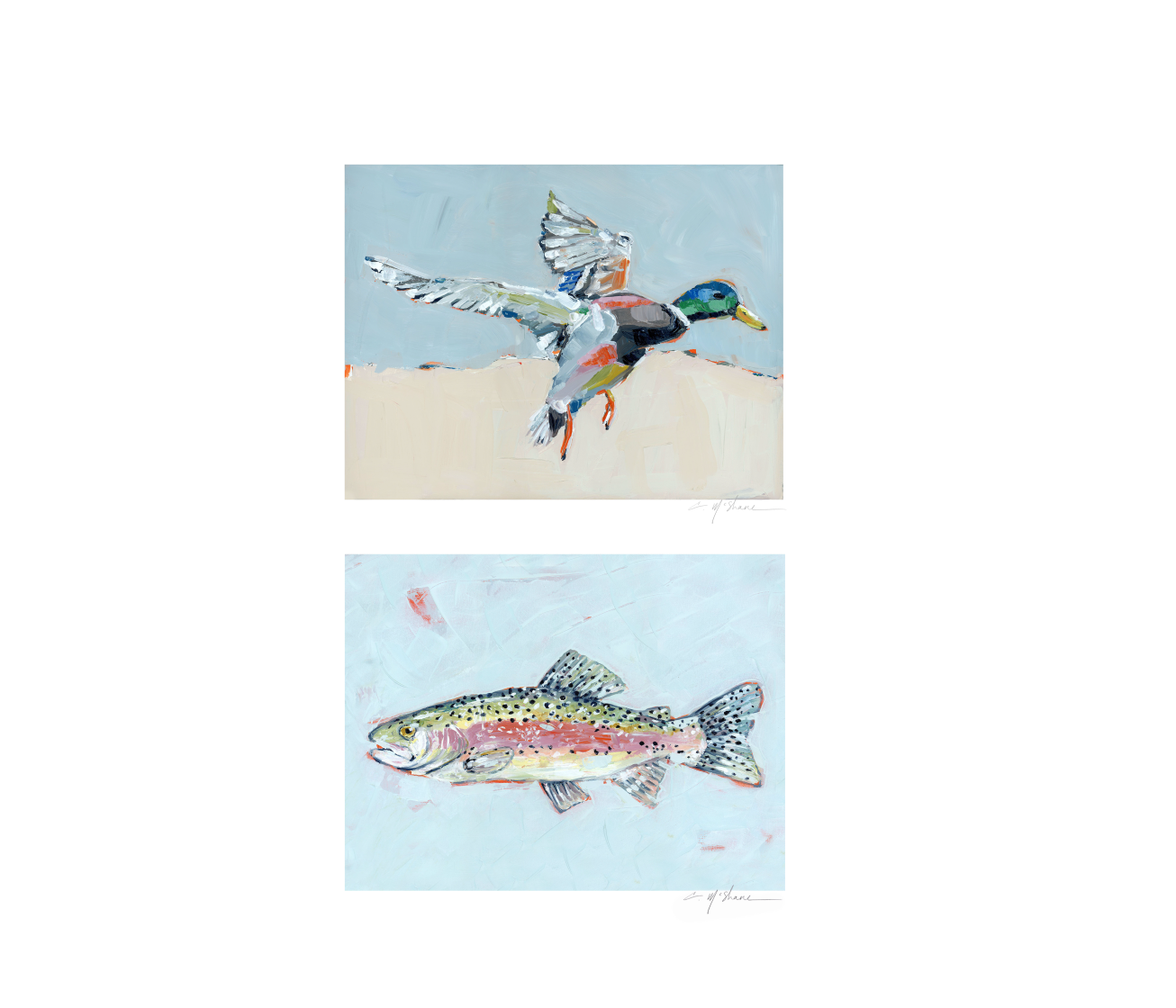 "Shore Searching" set of 2