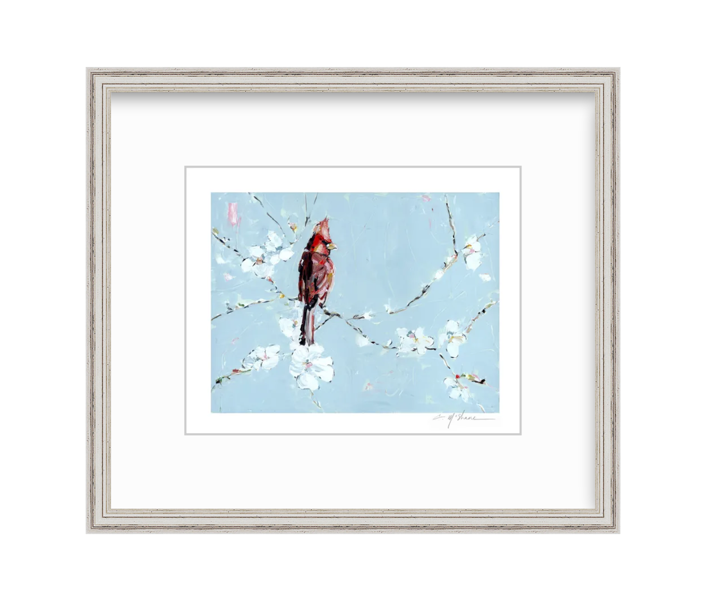 "Always With You" cardinal on paper