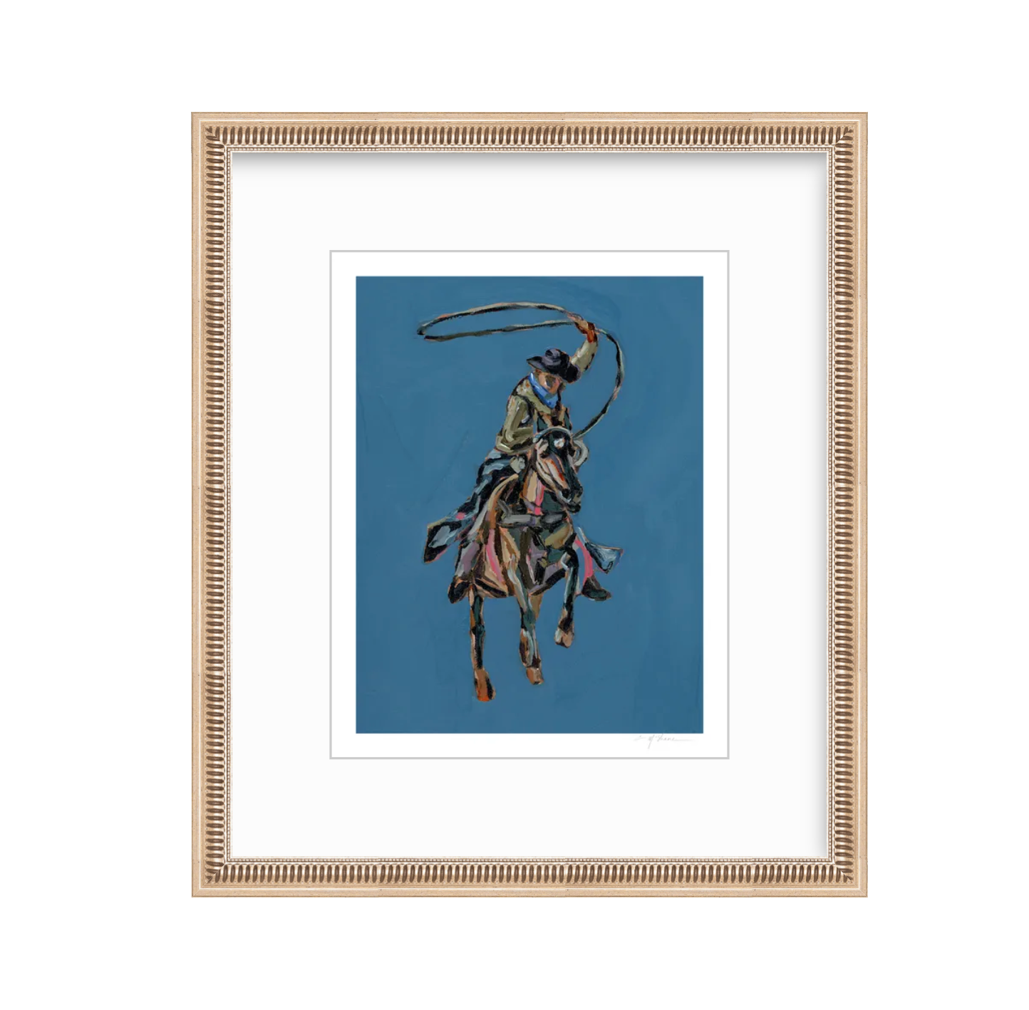 "Rodeo Roper" on paper