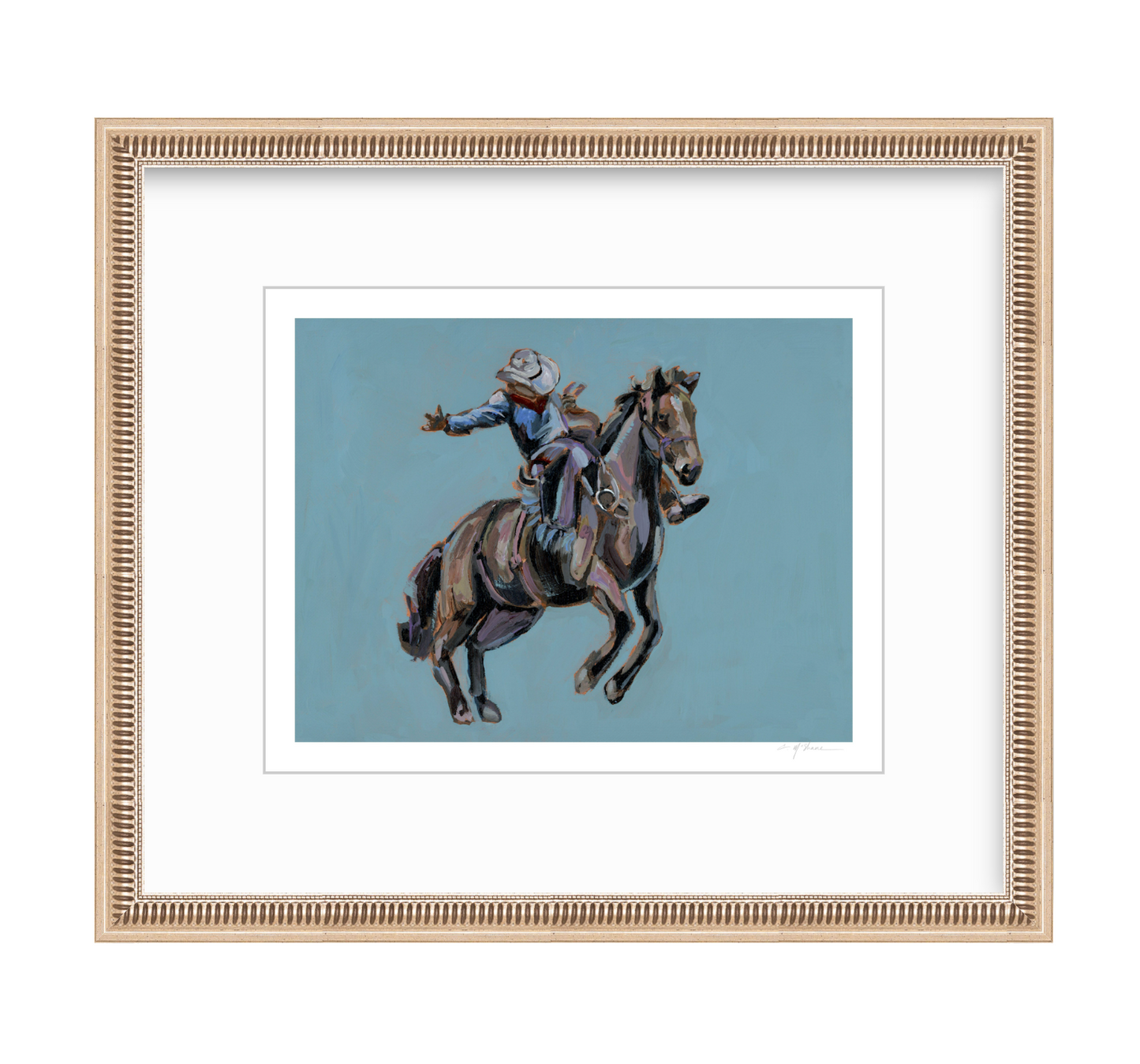 "Rodeo Cowboy" on paper