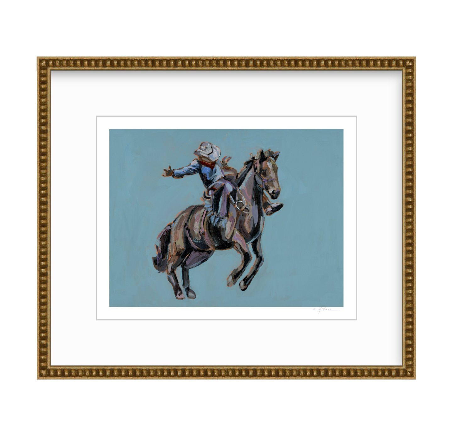 "Rodeo Cowboy" on paper