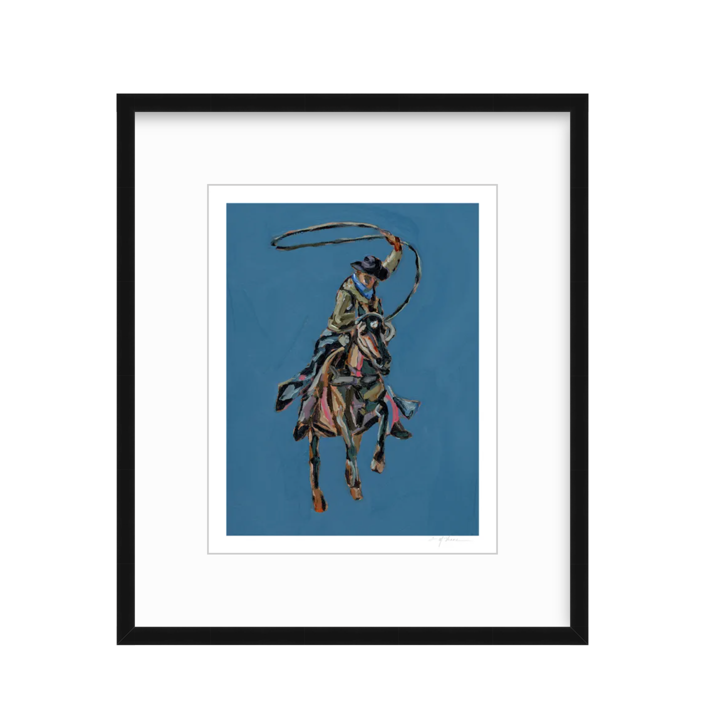 "Rodeo Roper" on paper