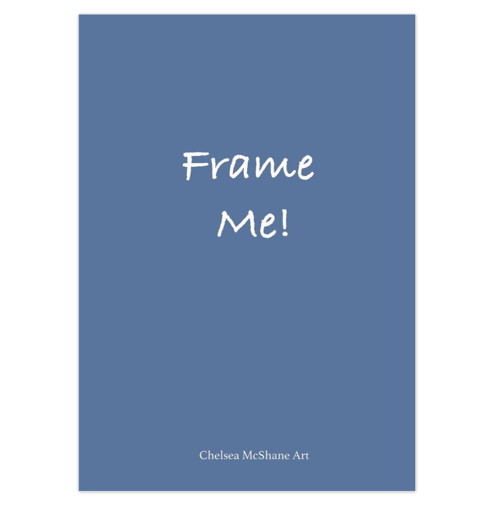 "Tiger Blues" framable card