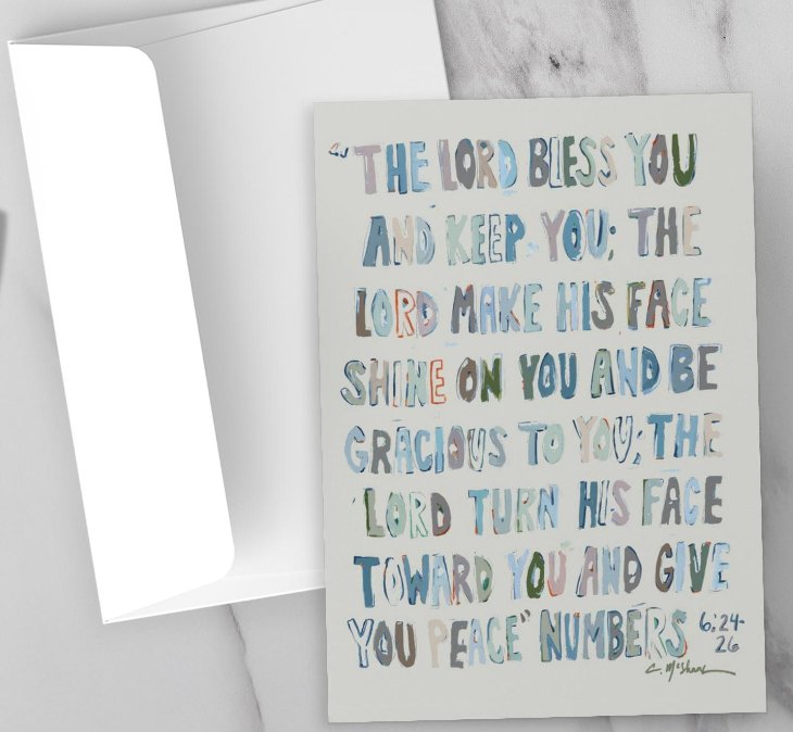 "Bless You" framable card