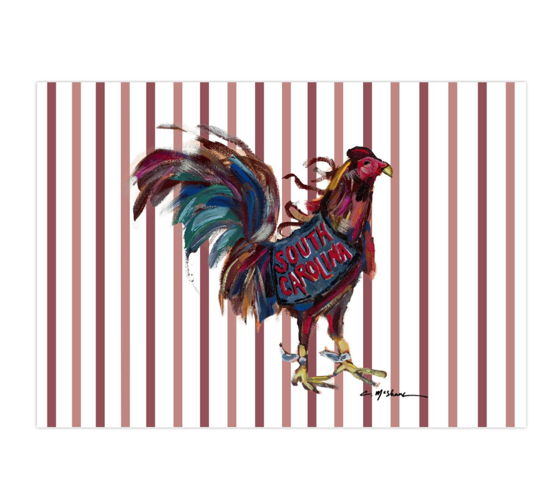 "South Carolina" framable card