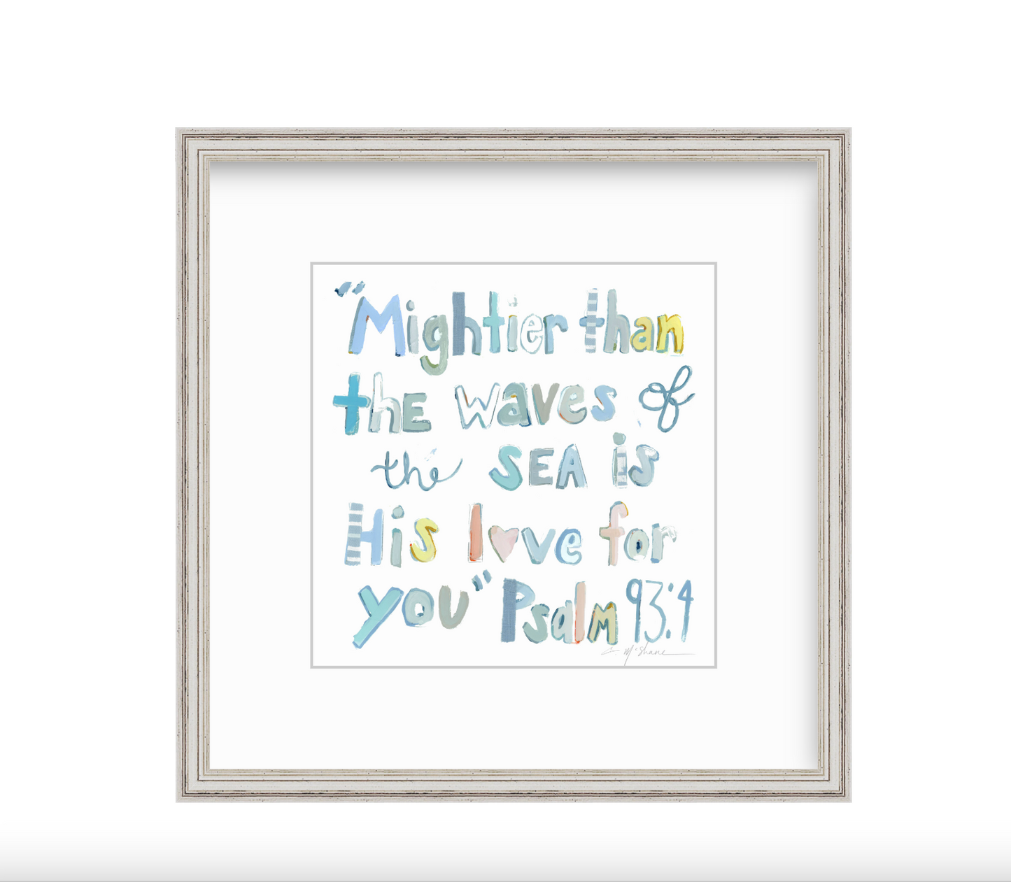 Psalm 93:4 on paper