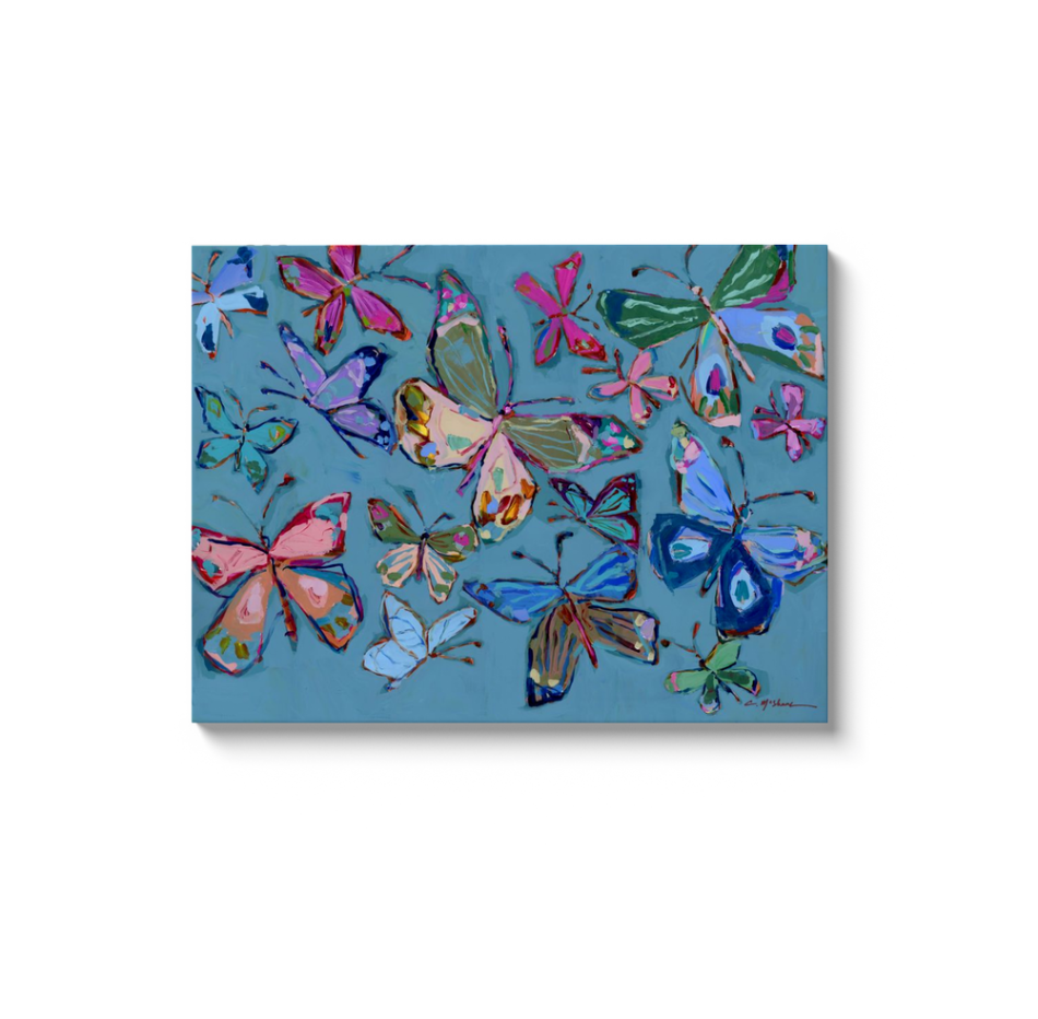 "Becoming Butterflies" on canvas