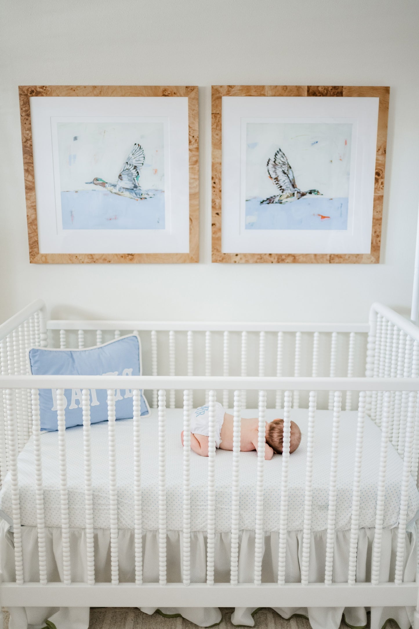 Waterfowl in baby blues (set of 2)