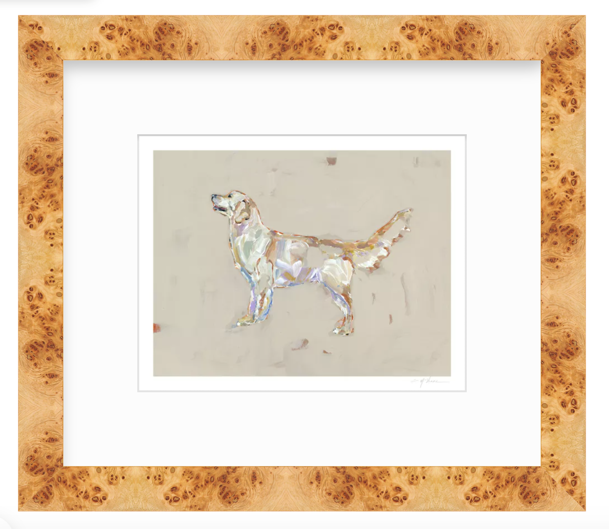 "Golden Retriever Light" print