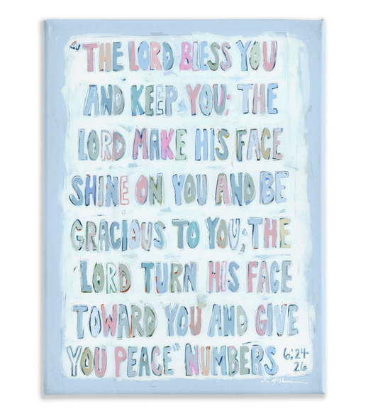 Numbers 6:24-26 on canvas
