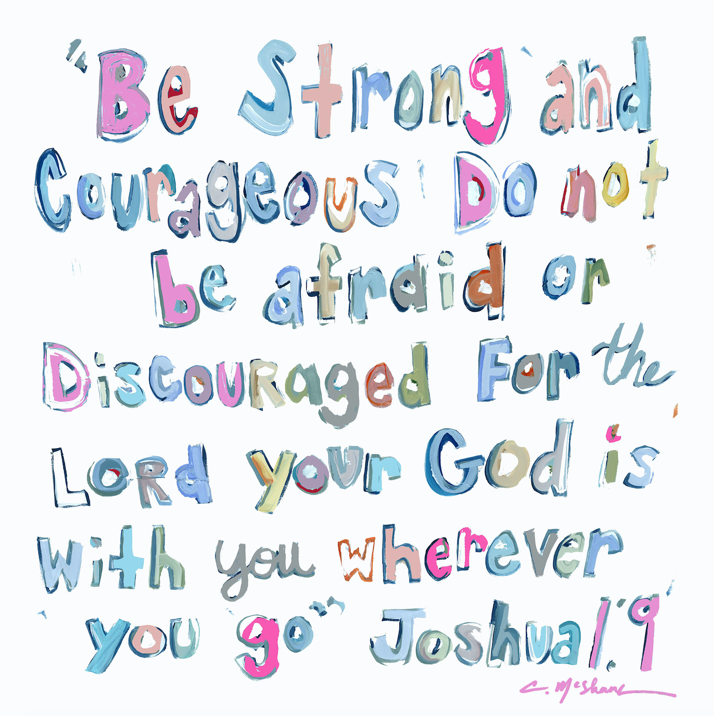 "Joshua" acrylic block