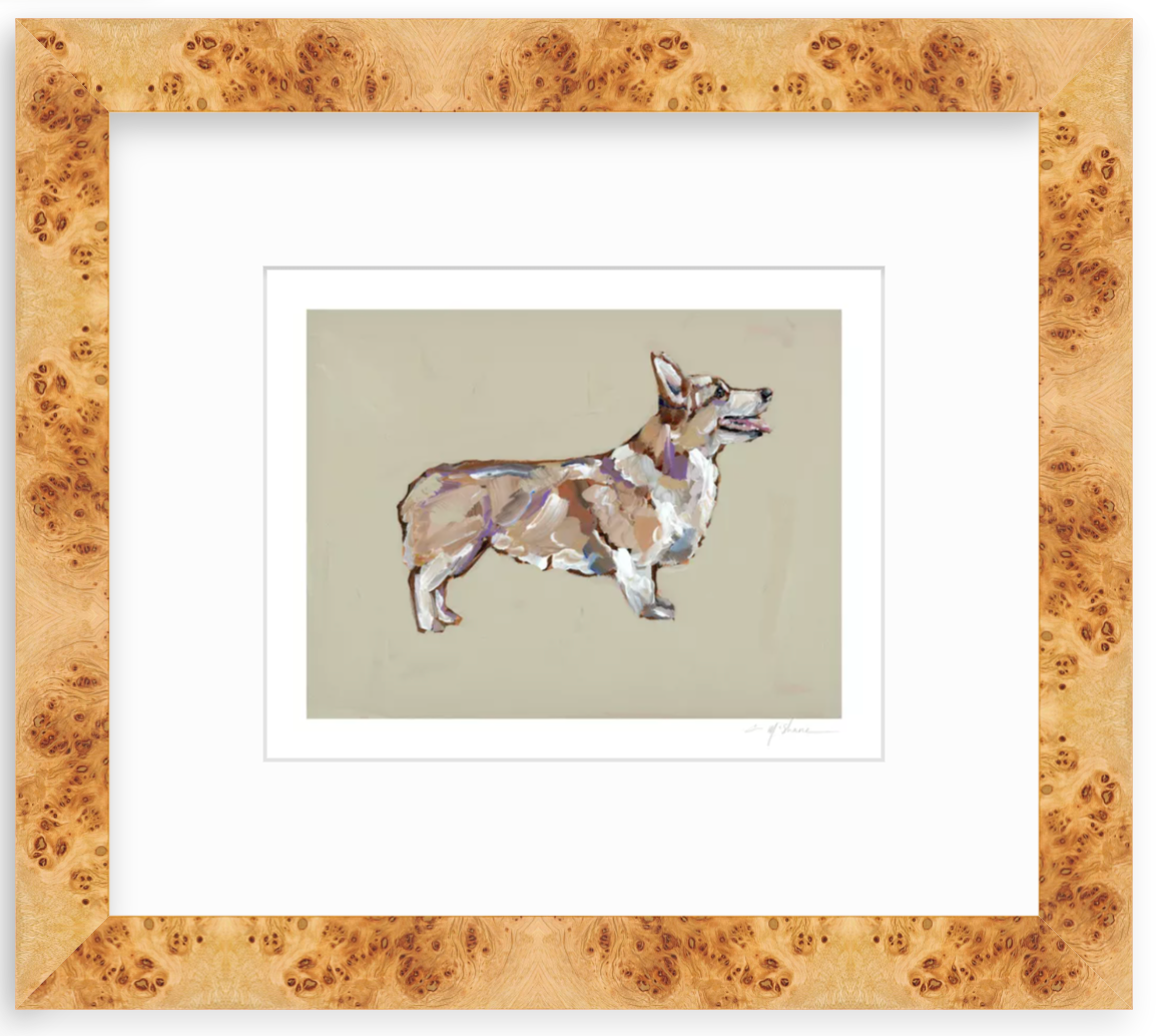 "Corgi Blonde" on paper