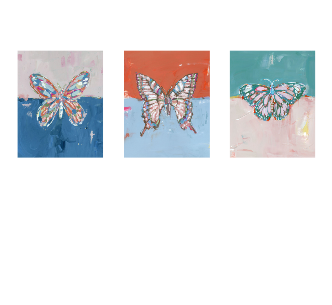 Butterfly Kisses (sets of 2, 3, 4, or 6)