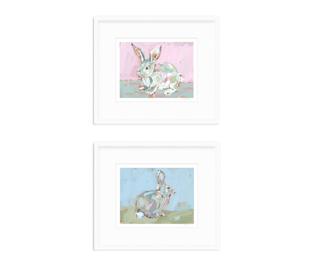 "Bunny Hunnies" on paper
