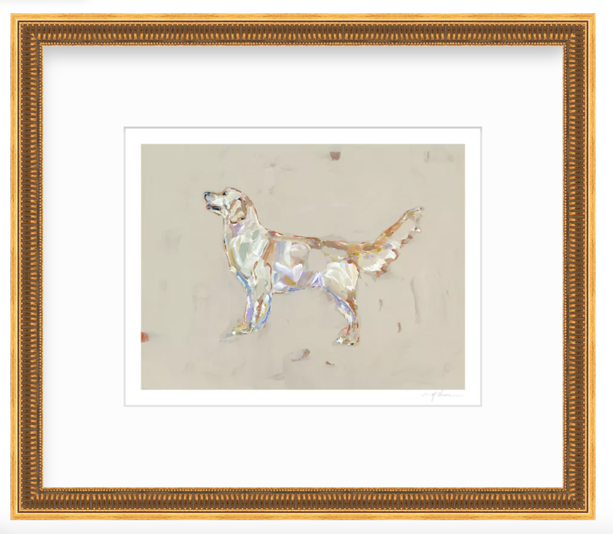 "Golden Retriever Light" print