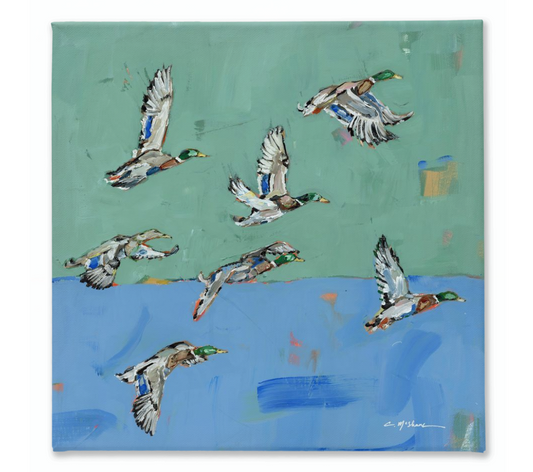 "In Flight" on canvas