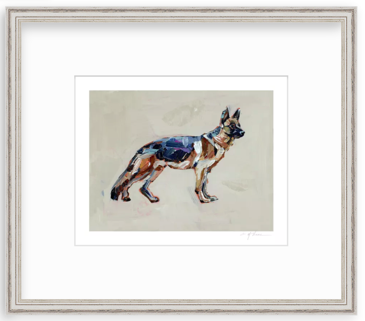 "German Shepherd" on paper