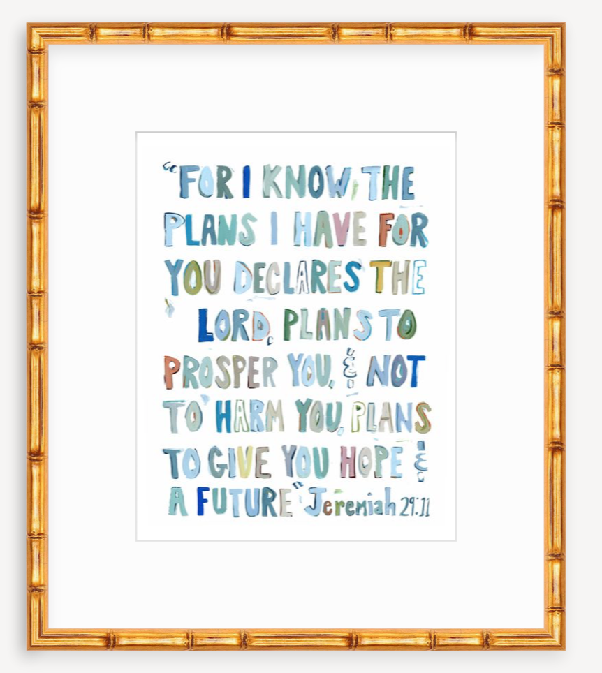 Jeremiah 29:11 BLUES on paper