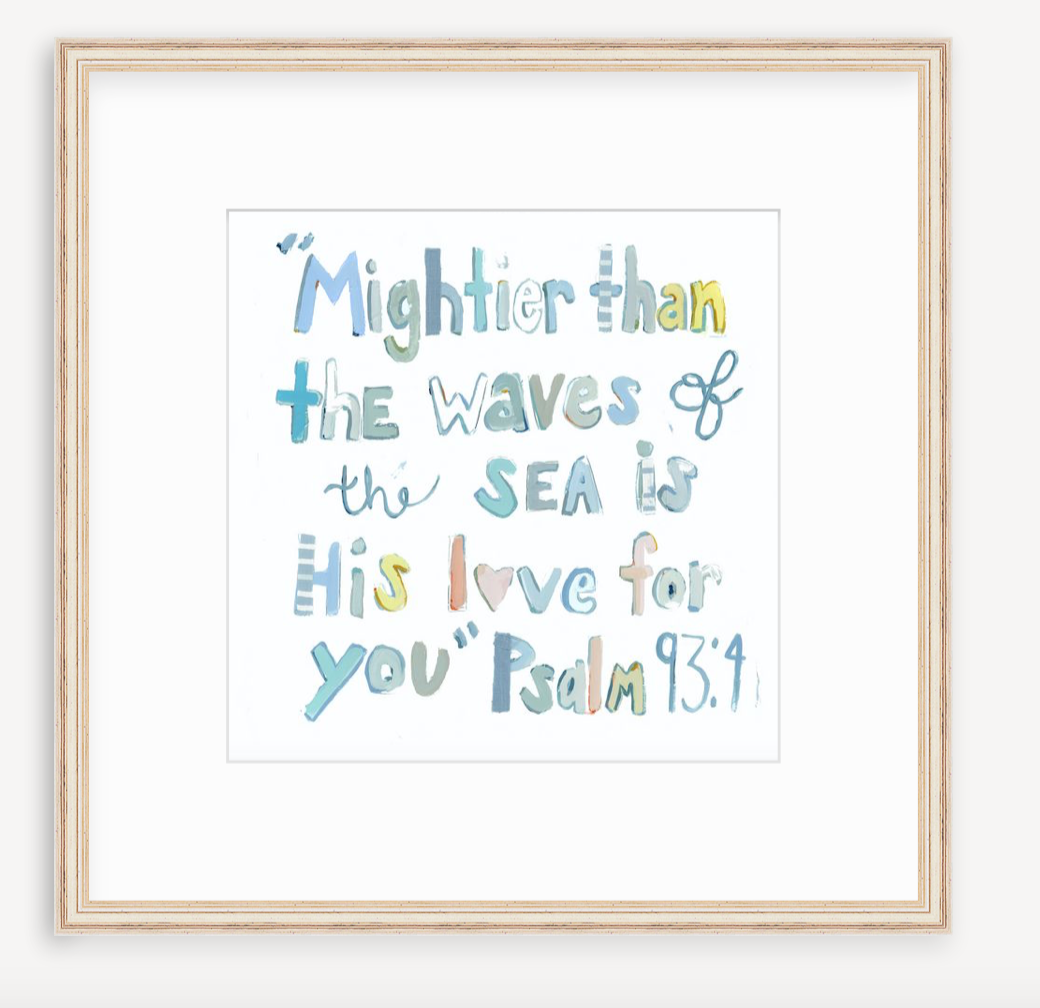 Psalm 93:4 on paper
