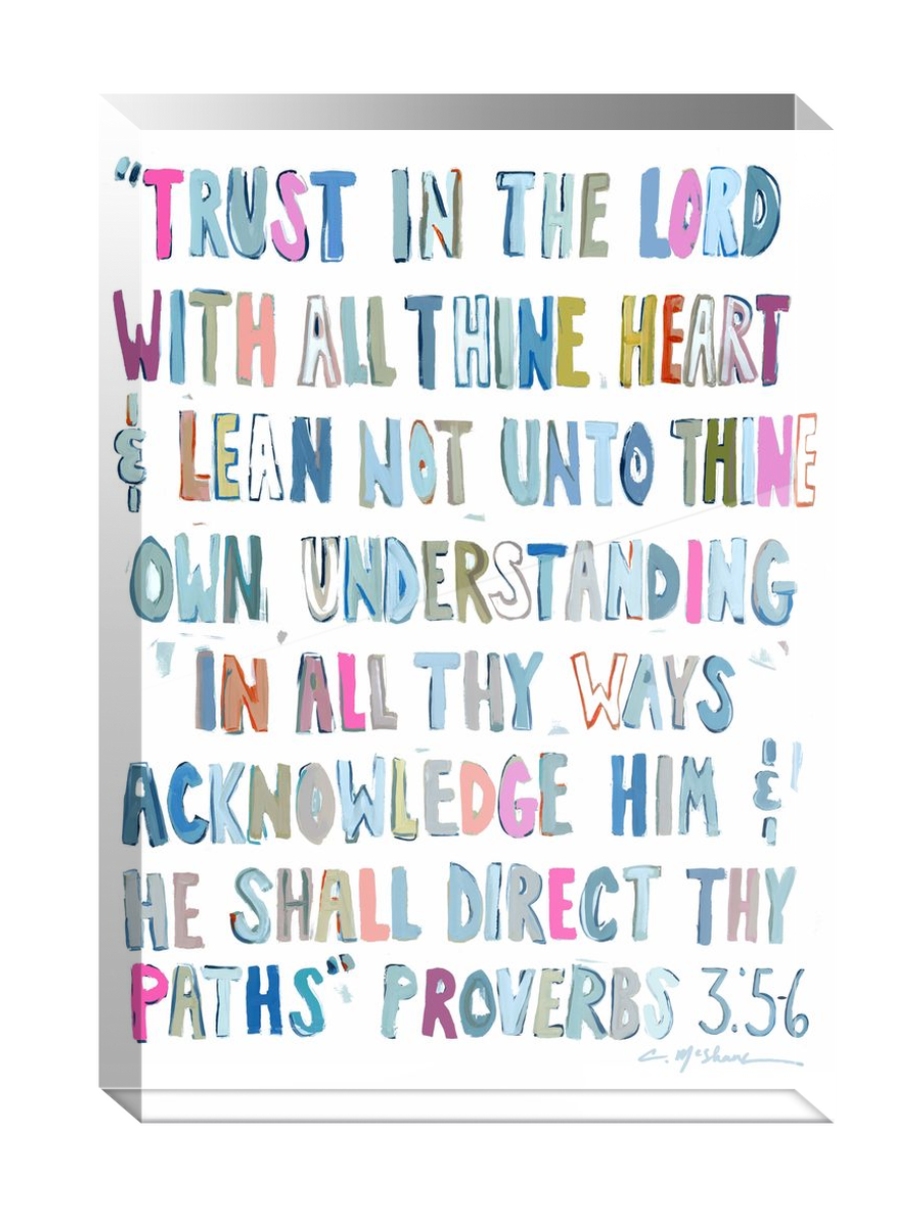 "Proverbs" acrylic block