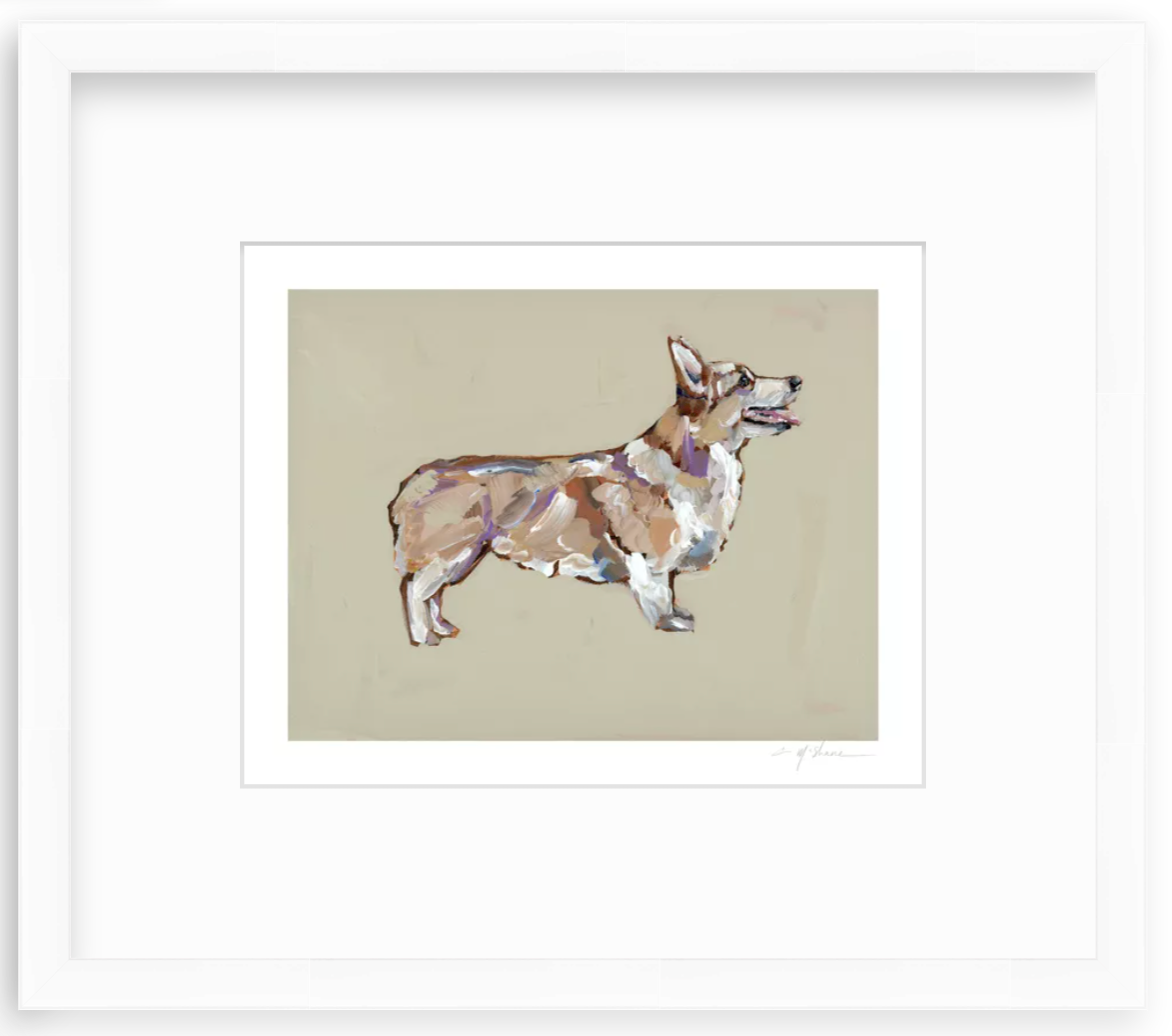 "Corgi Blonde" on paper