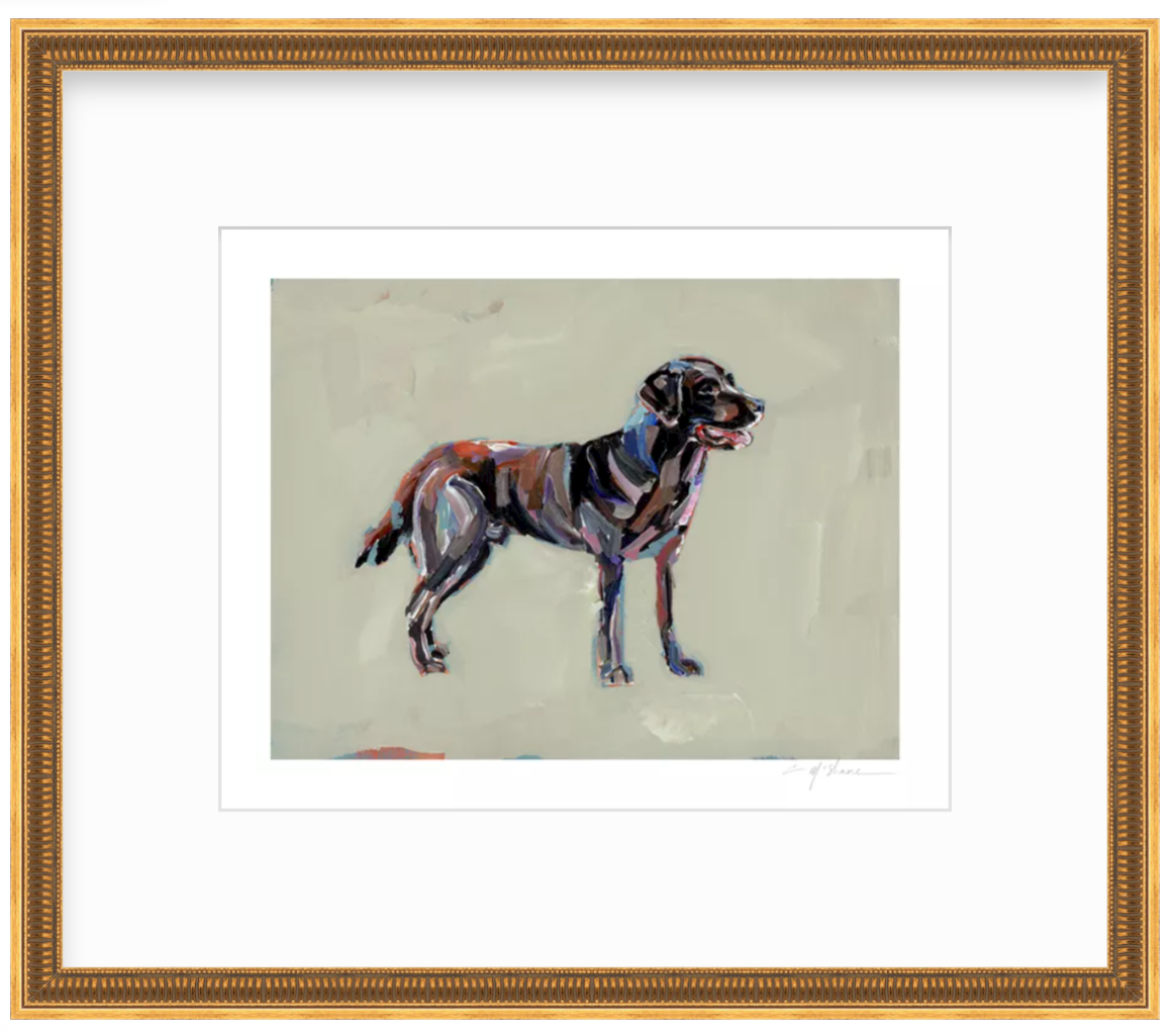 "Chocolate Lab" prirnt