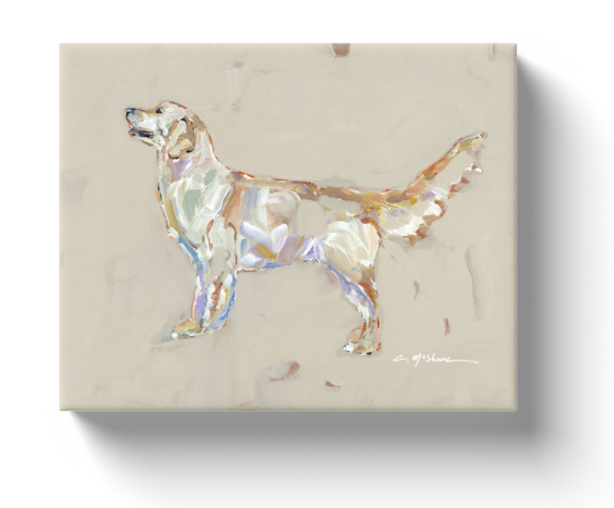 "Golden Retriever Light" print