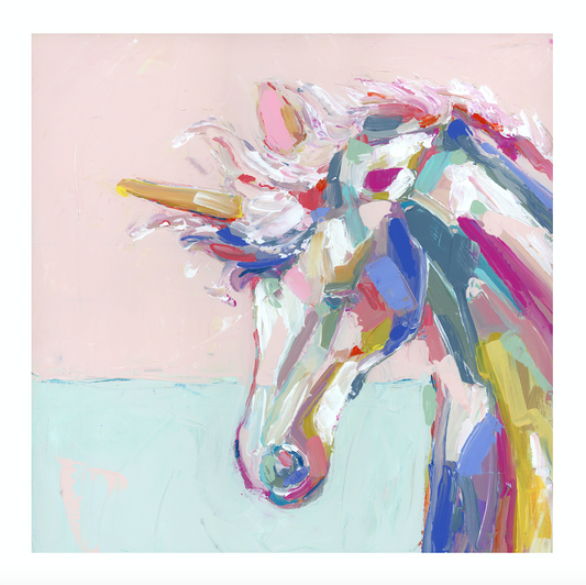 Rainbow Unicorn on paper