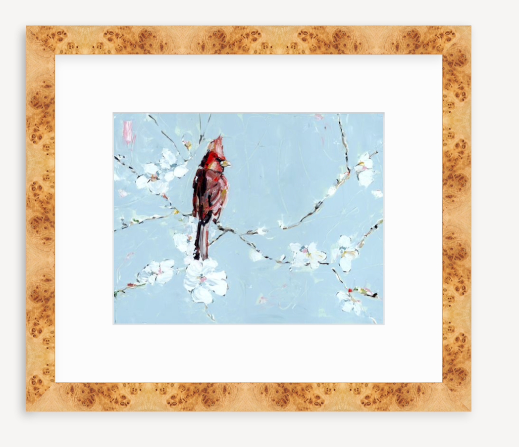 "Always With You" cardinal on paper