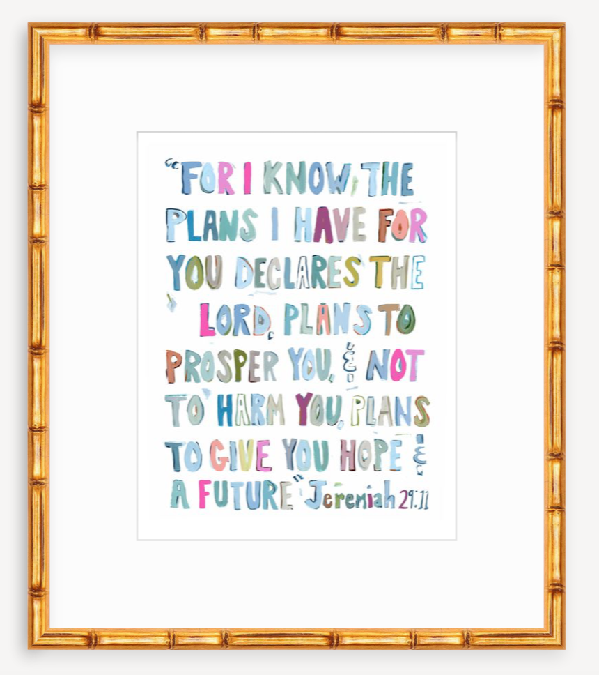 Jeremiah 29:11 PINKS on paper