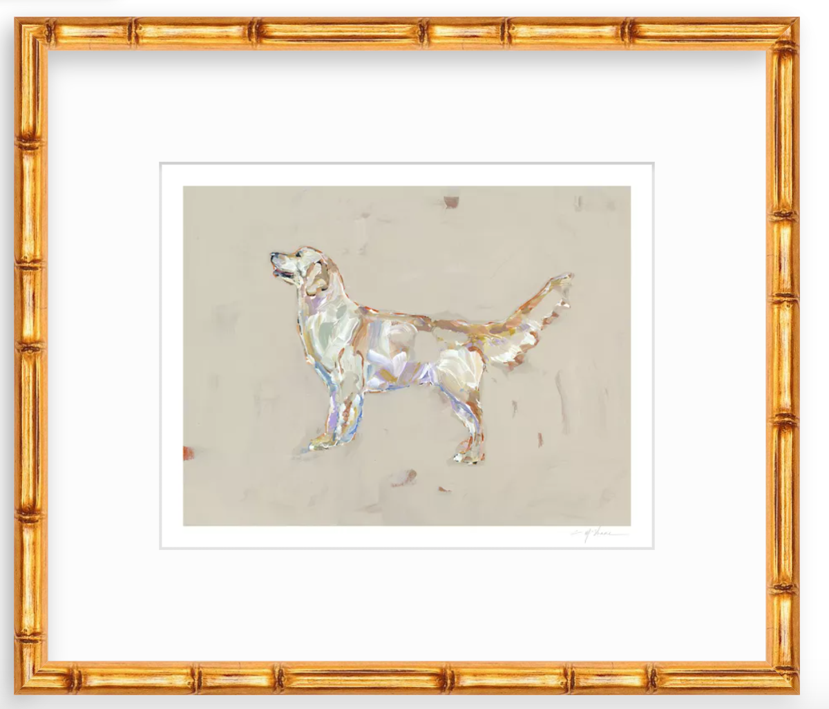 "Golden Retriever Light" print