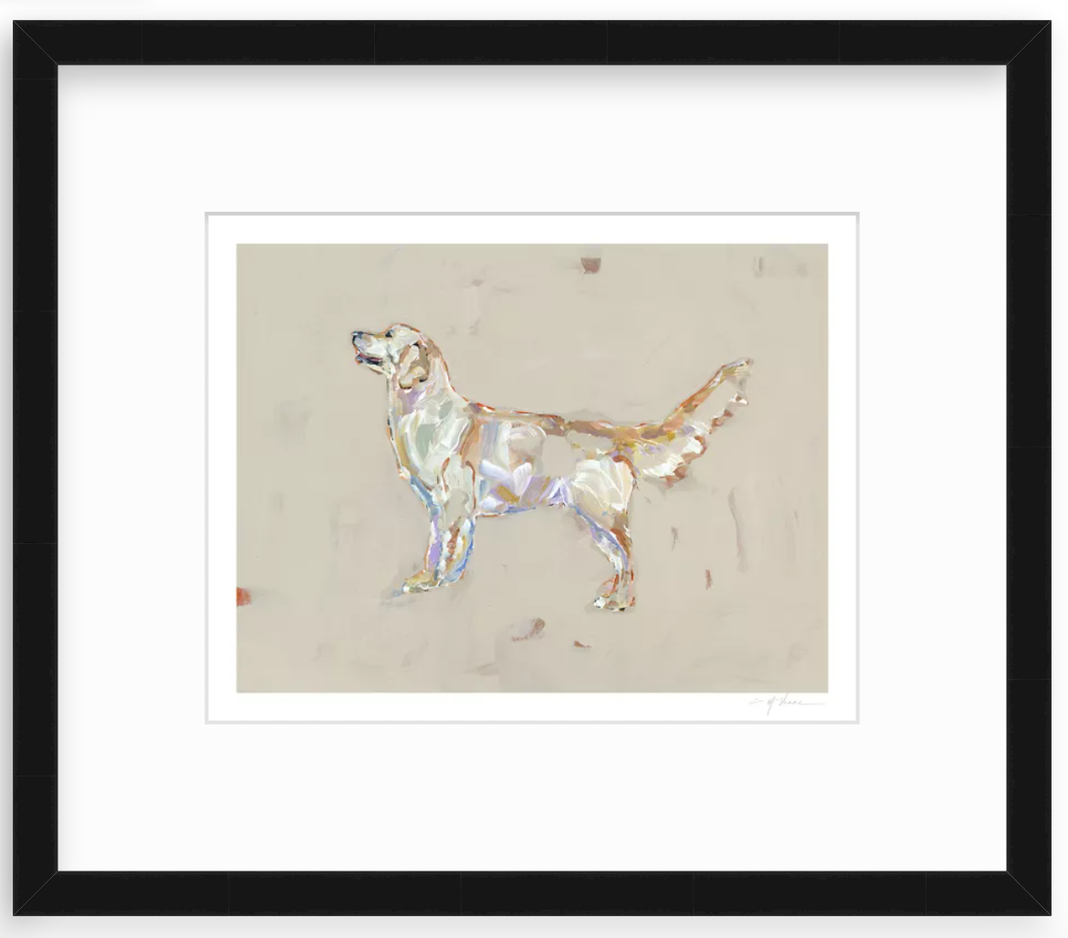 "Golden Retriever Light" print