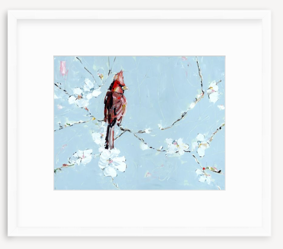 "Always With You" cardinal on paper