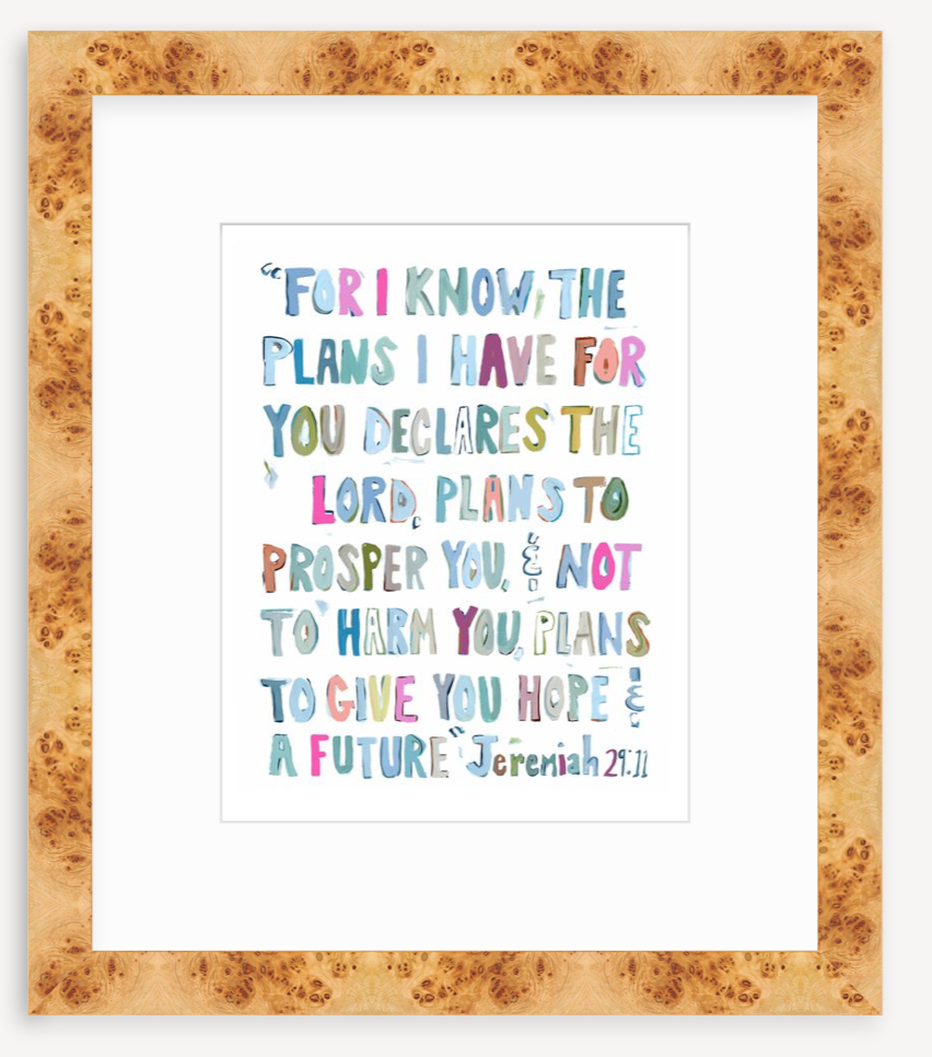 Jeremiah 29:11 PINKS on paper